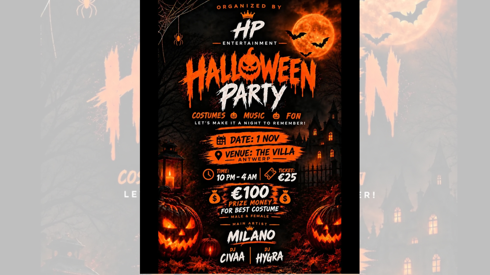 Hp entertainment presents Halloween Party
