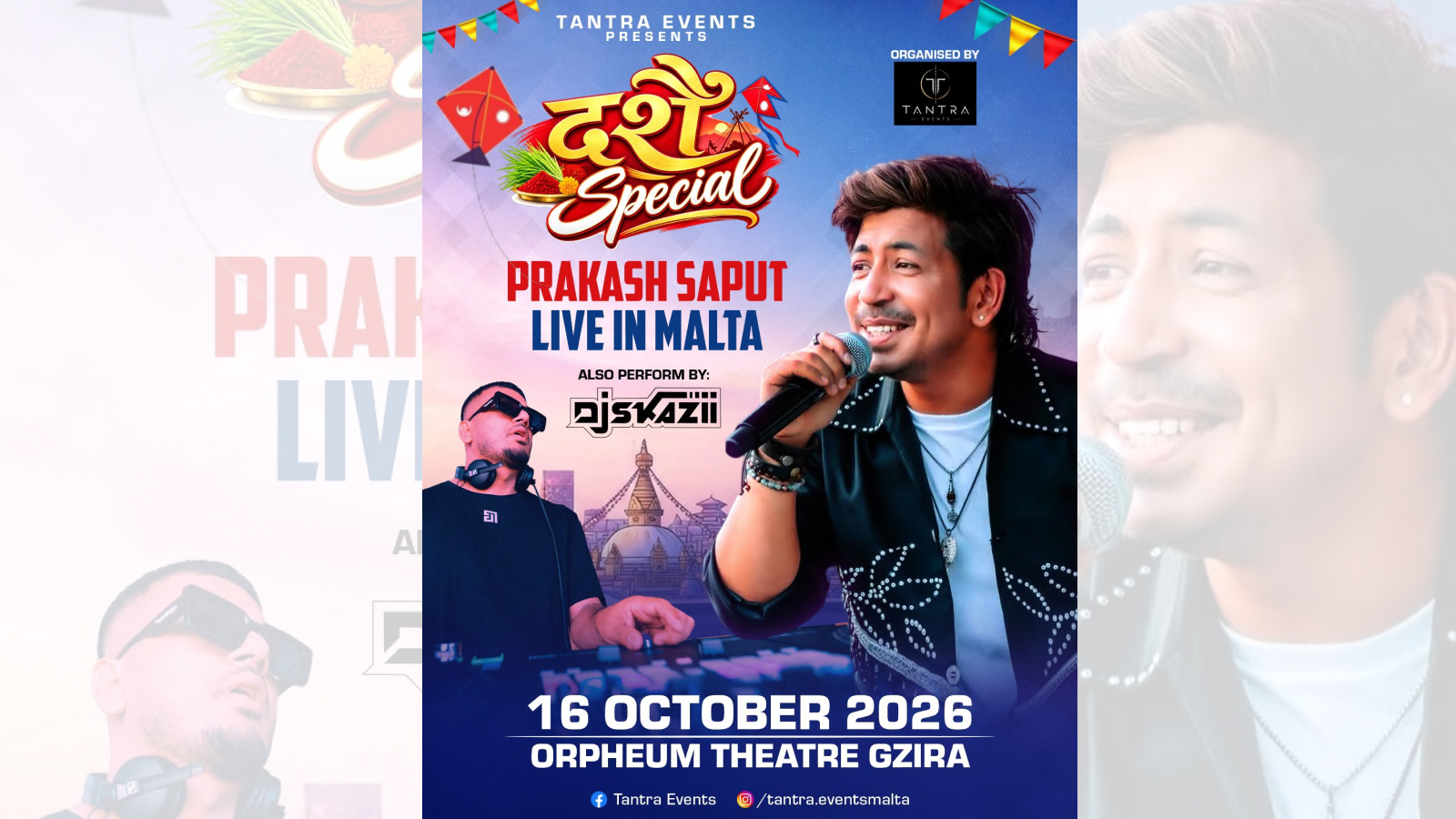 Malta 🇲🇹 | Dashain Special - Prakash saput live in Malta